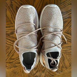 Rose gold adidas sneakers